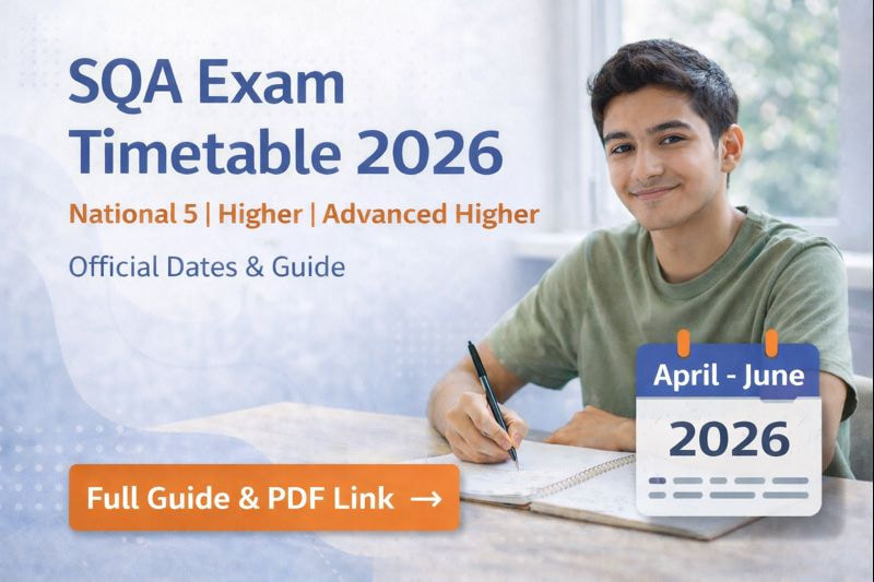 SQA Exam Timetable 2026: Full Guide for National 5, Higher and Advanced Higher Students
