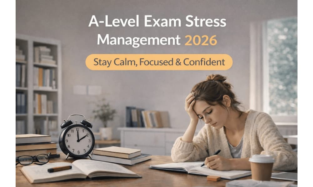 A-Level Exam Stress Management (2026 Guide) – Stay Calm, Focused & Confident