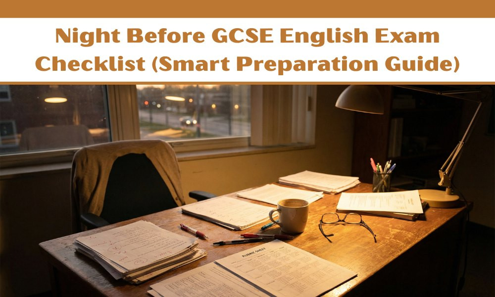 Night Before GCSE English Exam Checklist (Smart Preparation Guide)