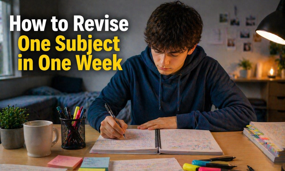 How to Revise One Subject in One Week (Smart Study Plan)