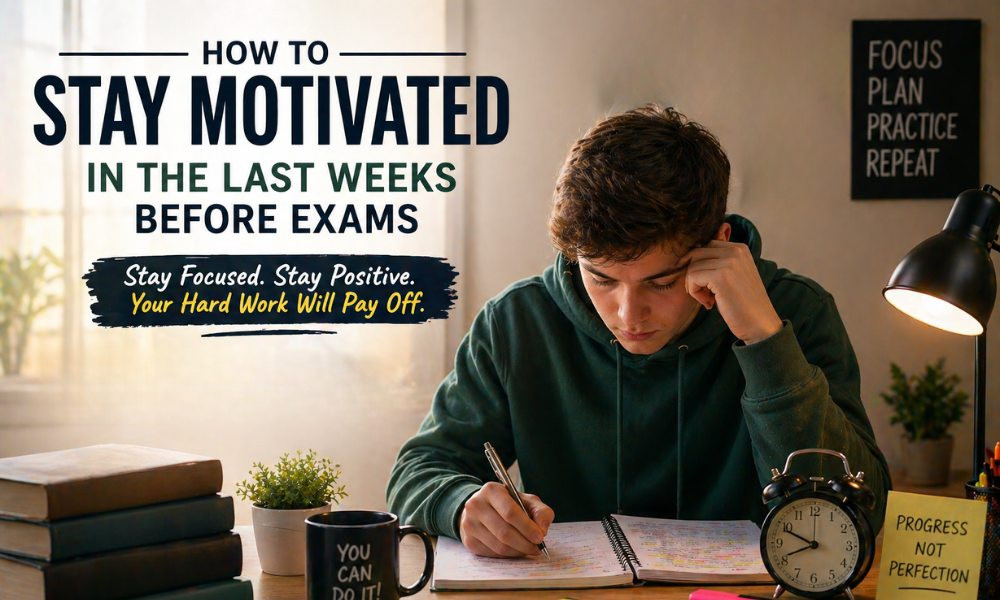 How to Stay Motivated in the Last Weeks Before Exams (2026 Guide)
