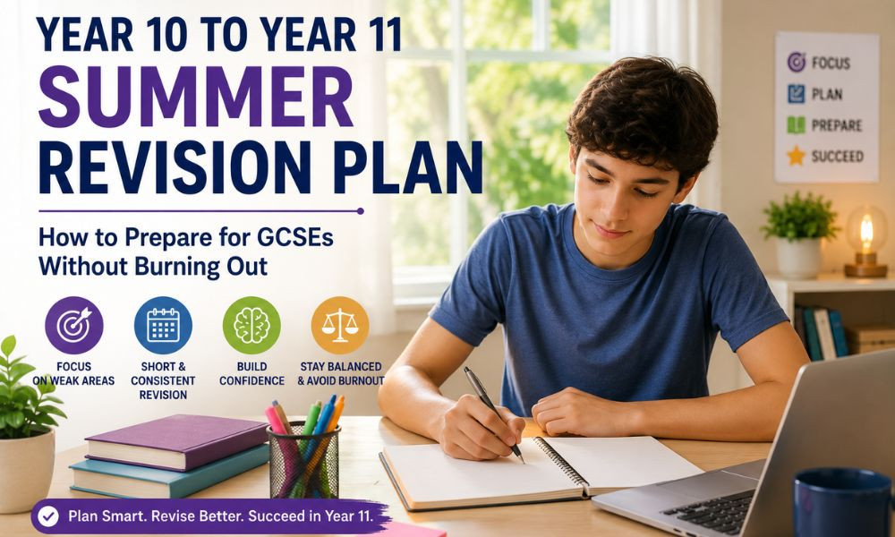 Year 10 to Year 11 Summer Revision Plan: How to Prepare for GCSEs Without Burning Out