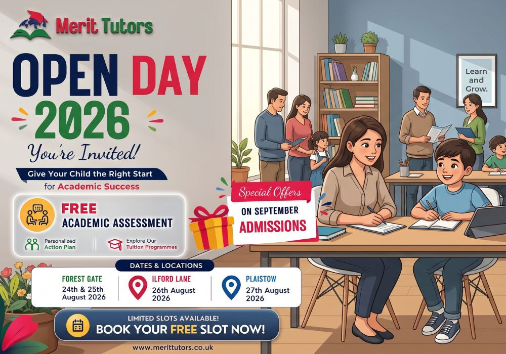 You're Invited: Merit Tutors Open Day 2026 (Free Academic Assessments & September Offers!)